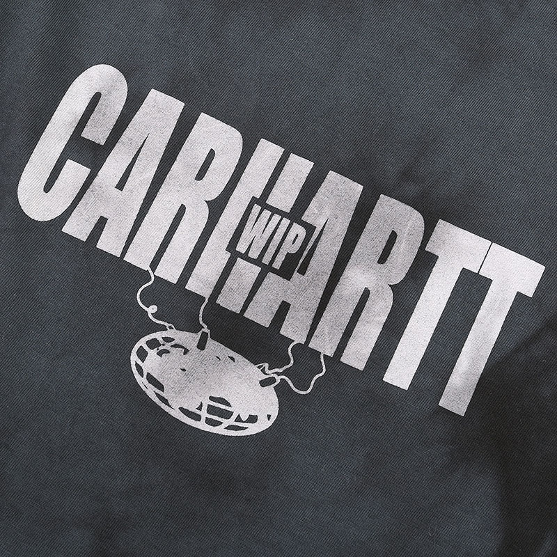 Лонгслив Carhartt WIP L/S Tab T-Shirt (I028933-chr/blk/wht)  - цена, описание, фото 4